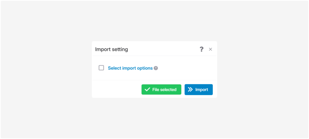 Copying sensor settings