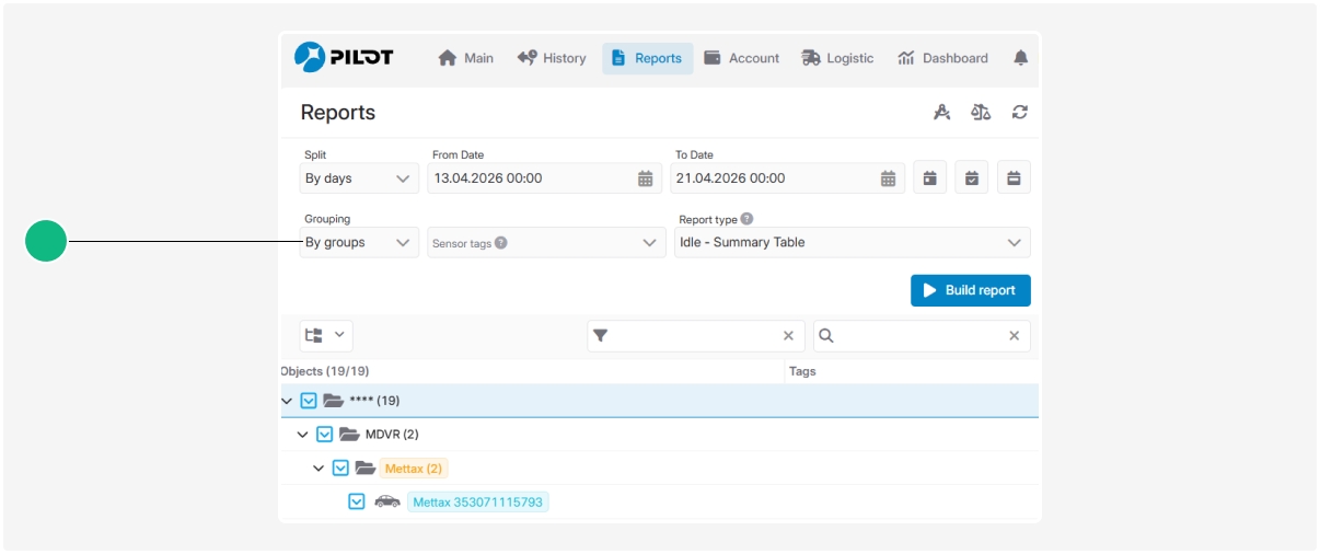 How to use the Report builder