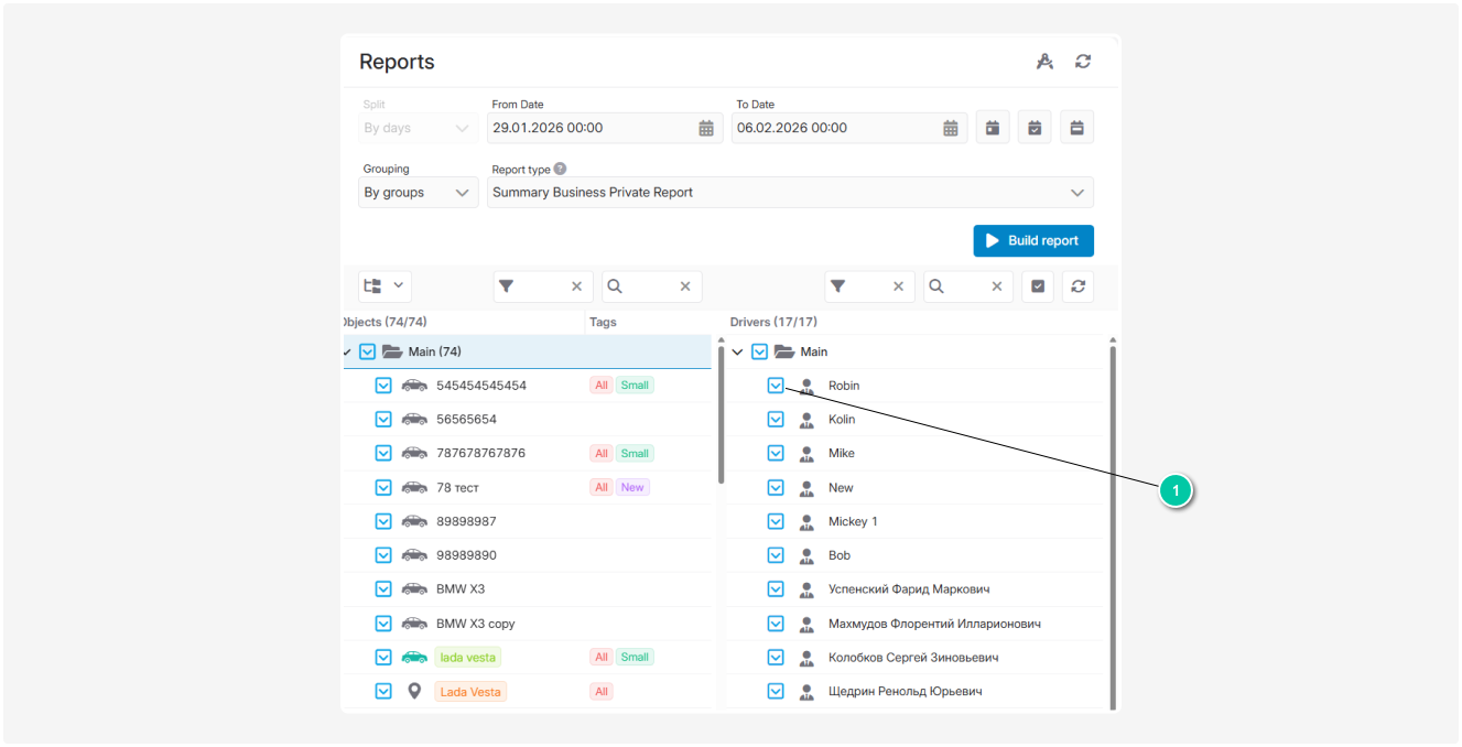 Summary business private report
