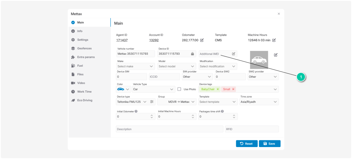 Connecting a video device in the user account