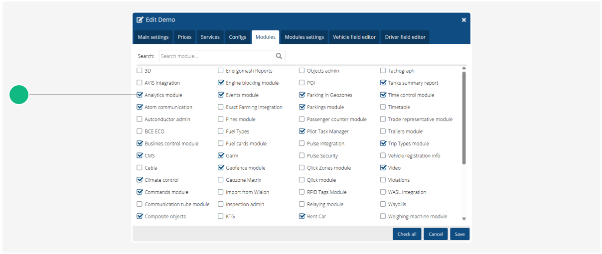 How to enable BI Analytics access